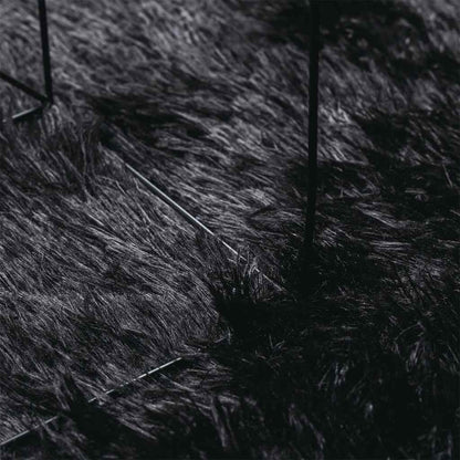 Tappeto Shaggy a Pelo Lungo NAVARRA Nero 130x200 cm poliestere - homemem39