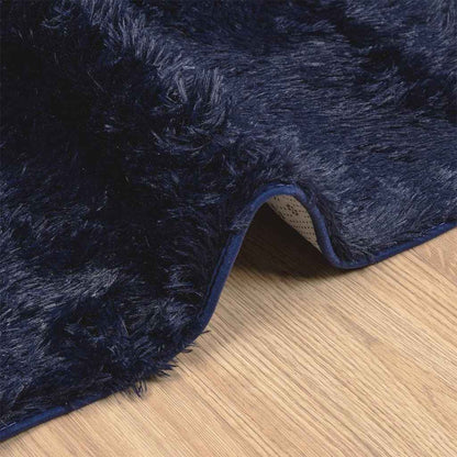 Tappeto Shaggy a Pelo Lungo NAVARRA Blu Marino 130x200 cm | homemem39
