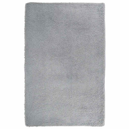 Tappeto Shaggy a Pelo Lungo NAVARRA Grigio Argento 130x200cm - homemem39