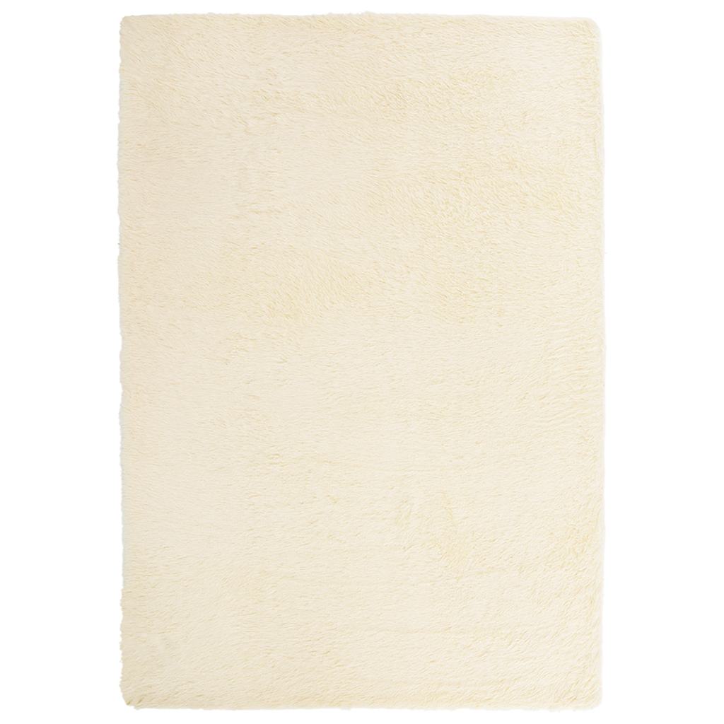 Tappeto Shaggy a Pelo Lungo NAVARRA Crema 160x230 cm poliestere