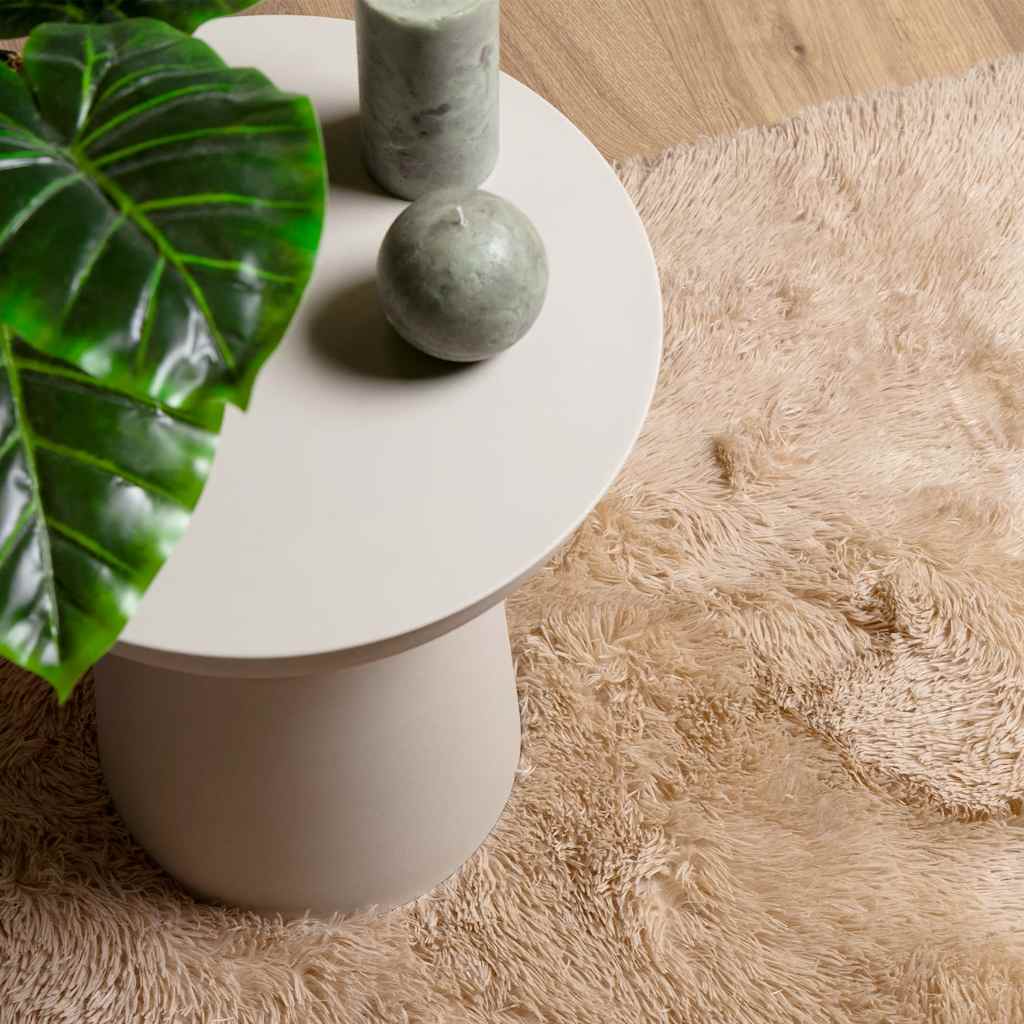 Tappeto Shaggy a Pelo Lungo NAVARRA Beige 200x290 cm poliestere | homemem39