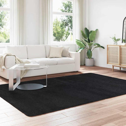 Tappeto Shaggy a Pelo Lungo NAVARRA Nero 200x290 cm poliestere - homemem39
