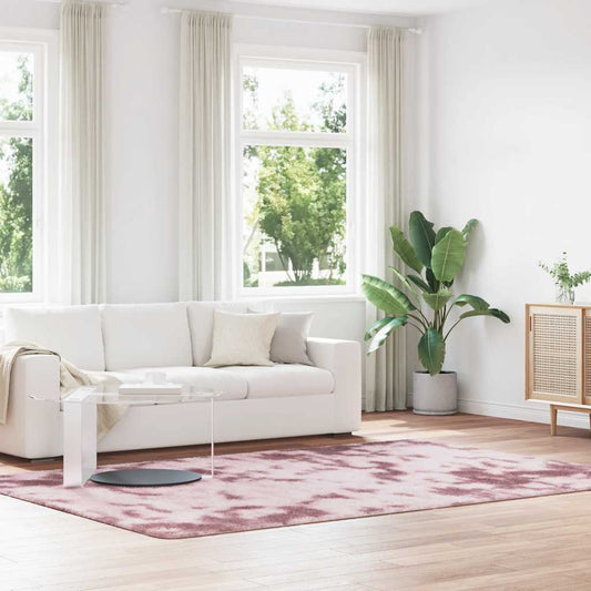 Tappeto Shaggy a Pelo Lungo NAVARRA Rosa Antico 200x290cm - homemem39