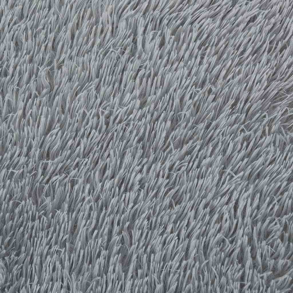 Tappeto Shaggy a Pelo Lungo NAVARRA Grigio Chiaro 200x290 cm - homemem39