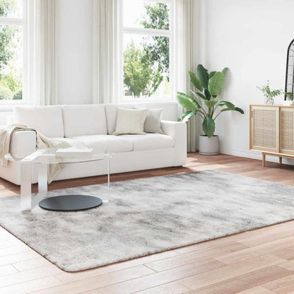 Tappeto Shaggy a Pelo Lungo NAVARRA Grigio Argento 200x290cm - homemem39