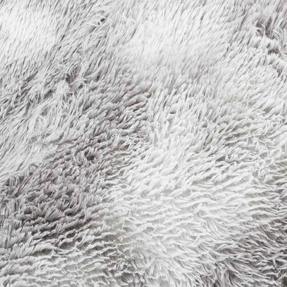 Tappeto Shaggy a Pelo Lungo NAVARRA Grigio Argento 200x290cm - homemem39
