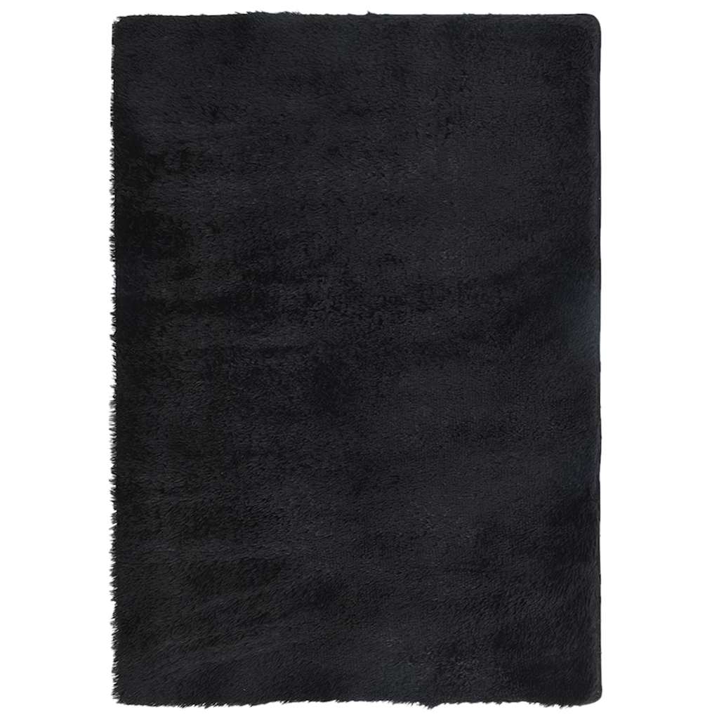 Tappeto Shaggy a Pelo Lungo NAVARRA Nero 240x340 cm poliestere