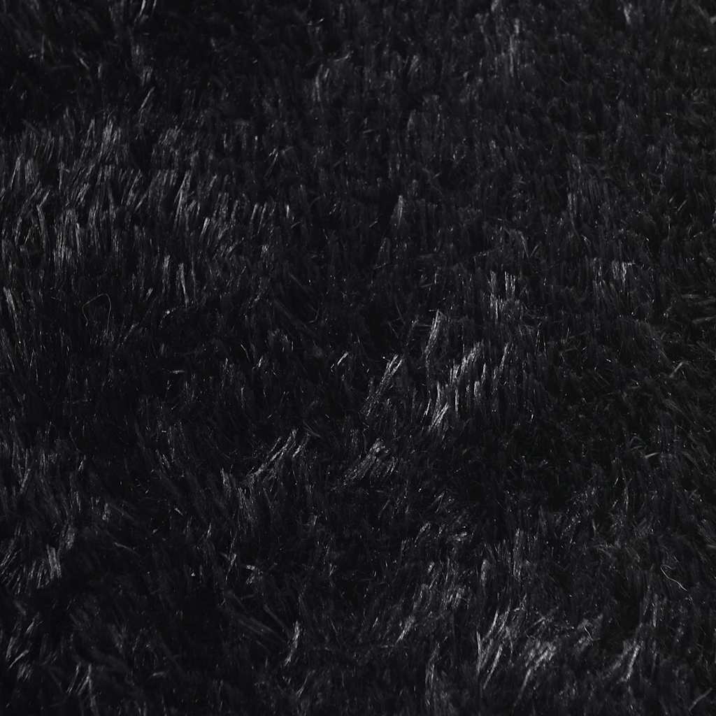 Tappeto Shaggy a Pelo Lungo NAVARRA Nero 240x340 cm poliestere