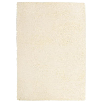 Tappeto Shaggy a Pelo Lungo NAVARRA Crema 240x340 cm poliestere