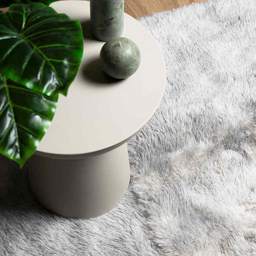 Tappeto Shaggy a Pelo Lungo NAVARRA Grigio Argento 240x340cm | homemem39