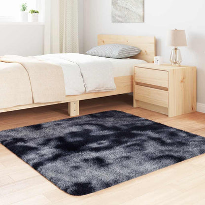 Tappeto Shaggy a Pelo Lungo NAVARRA Grigio Scuro 120x120 cm - homemem39