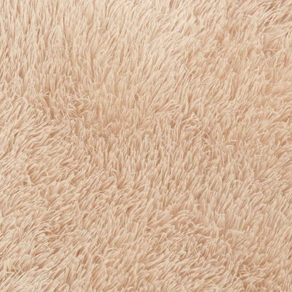 Tappeto Shaggy a Pelo Lungo NAVARRA Beige 160x160 cm poliestere - homemem39