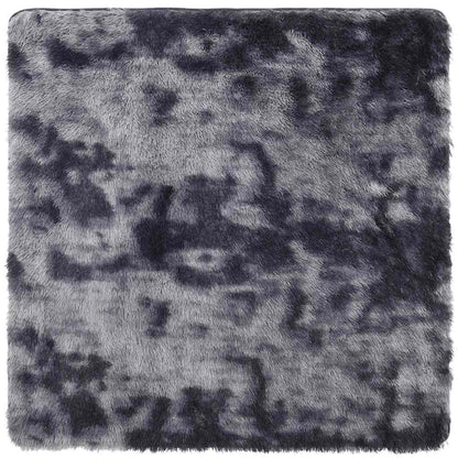 Tappeto Shaggy a Pelo Lungo NAVARRA Grigio Scuro 200x200 cm - homemem39
