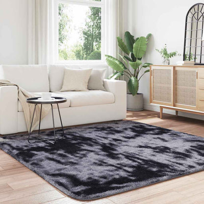Tappeto Shaggy a Pelo Lungo NAVARRA Grigio Scuro 200x200 cm - homemem39