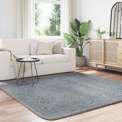 Tappeto Shaggy a Pelo Lungo NAVARRA Grigio Chiaro 200x200 cm - homemem39