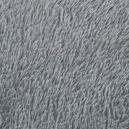 Tappeto Shaggy a Pelo Lungo NAVARRA Grigio Chiaro 200x200 cm | homemem39