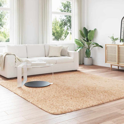 Tappeto Shaggy a Pelo Lungo NAVARRA Beige 240x240 cm poliestere - homemem39