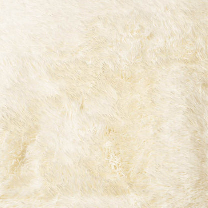 Tappeto Shaggy a Pelo Lungo NAVARRA Crema 240x240 cm poliestere