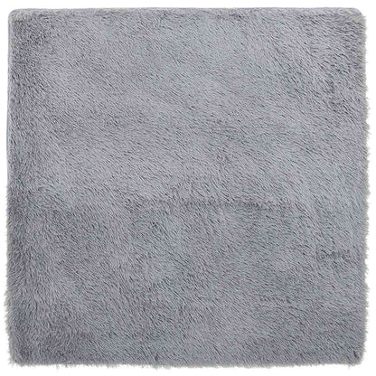 Tappeto Shaggy a Pelo Lungo NAVARRA Grigio Chiaro 240x240 cm