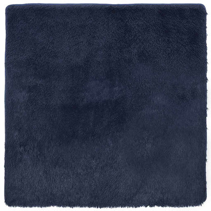 Tappeto Shaggy a Pelo Lungo NAVARRA Blu Marino 240x240 cm