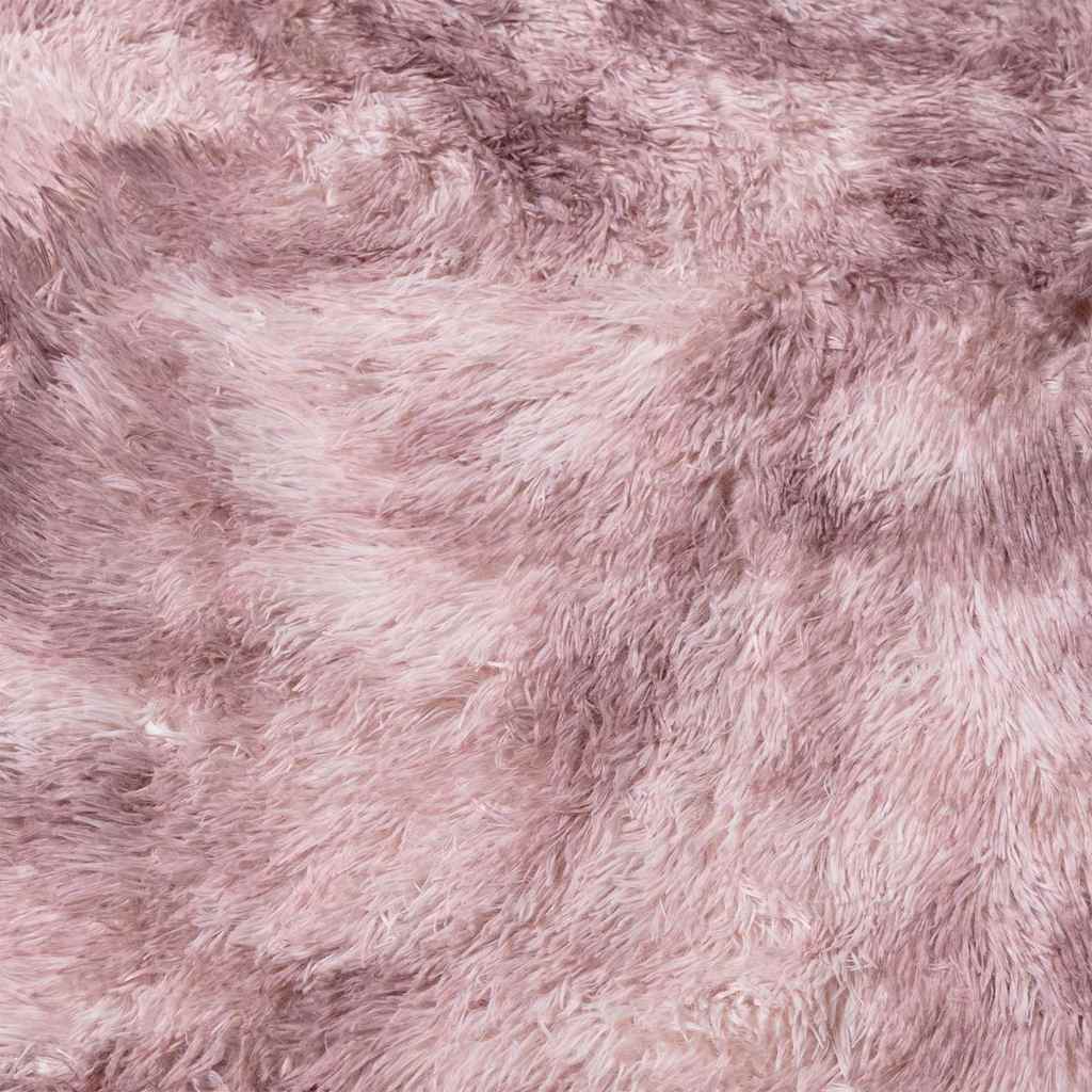 Tappeto Shaggy a Pelo Lungo NAVARRA Rosa Antico 100x100cm