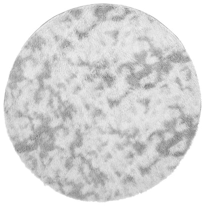 Tappeto Shaggy a Pelo Lungo NAVARRA Grigio Argento 100x100cm - homemem39