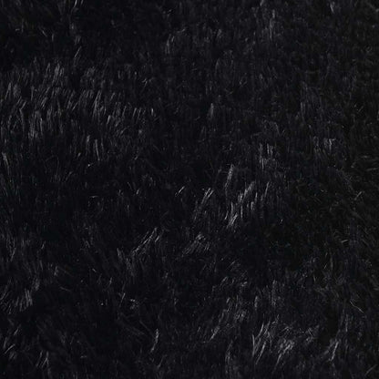 Tappeto Shaggy a Pelo Lungo NAVARRA Nero 120x120 cm poliestere