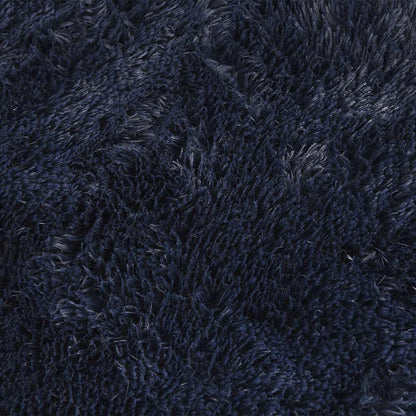 Tappeto Shaggy a Pelo Lungo NAVARRA Blu Marino 200x200 cm