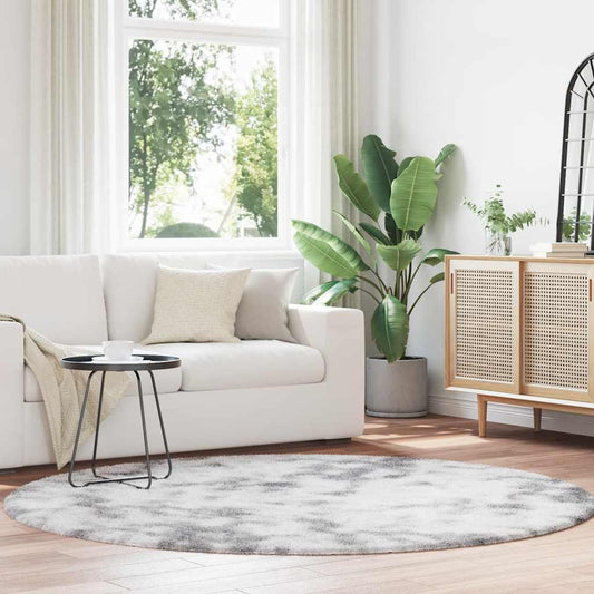 Tappeto Shaggy a Pelo Lungo NAVARRA Grigio Argento 200x200cm