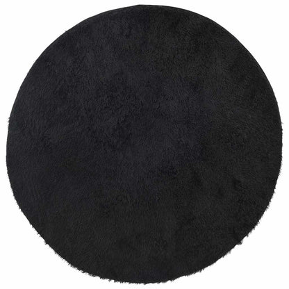 Tappeto Shaggy a Pelo Lungo NAVARRA Nero 240x240 cm poliestere