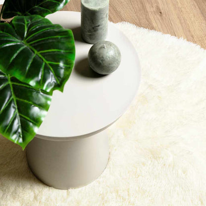 Tappeto Shaggy a Pelo Lungo NAVARRA Crema 300x200 cm poliestere