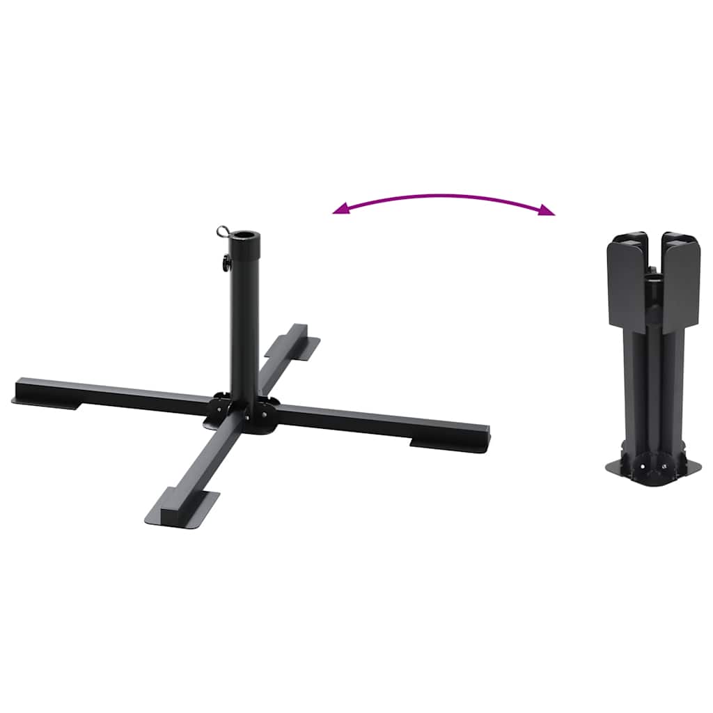 Set Base per Ombrellone da Giardino 5 pz in Granito e Acciaio | homemem39