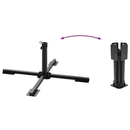 Set Base per Ombrellone da Giardino 5 pz in Granito e Acciaio | homemem39