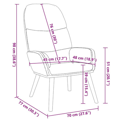 Sedia Relax Grigio Scuro in Velluto - homemem39