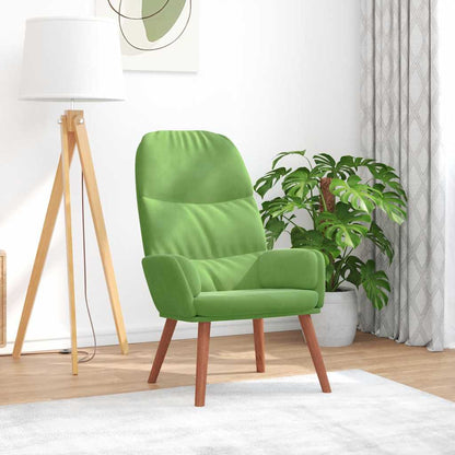 Sedia Relax Verde Chiaro in Velluto - homemem39