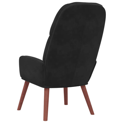 Poltrona Relax Nera in Velluto - homemem39