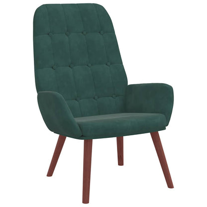 Sedia Relax Verde Scuro in Velluto - homemem39