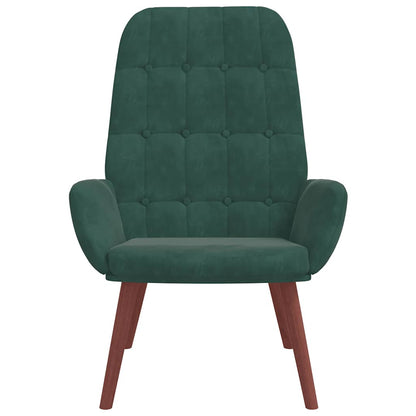Sedia Relax Verde Scuro in Velluto - homemem39