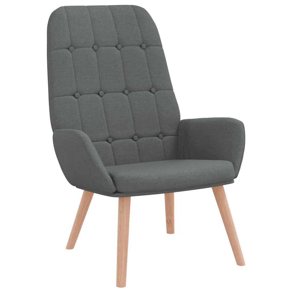 Sedia Relax Grigio Scuro in Tessuto - homemem39