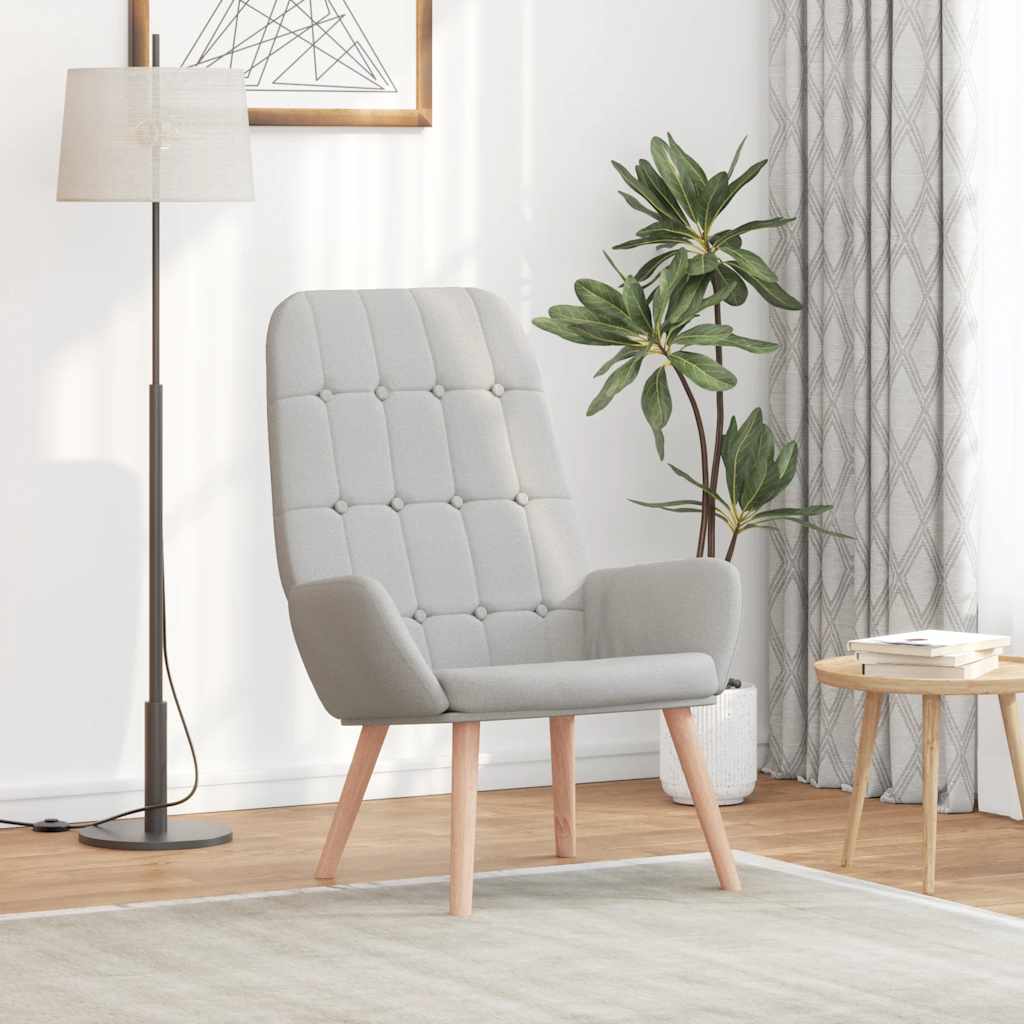 Sedia Relax Grigio Nuvola in Tessuto - homemem39