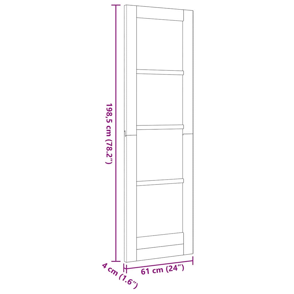 Porta Interna ORKDAL Bianco Primed 61 x 198,5 cm | homemem39