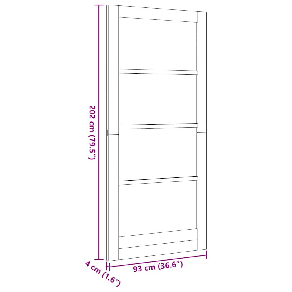 Porta Interna ORKDAL Marrone 93 x 202 cm | homemem39