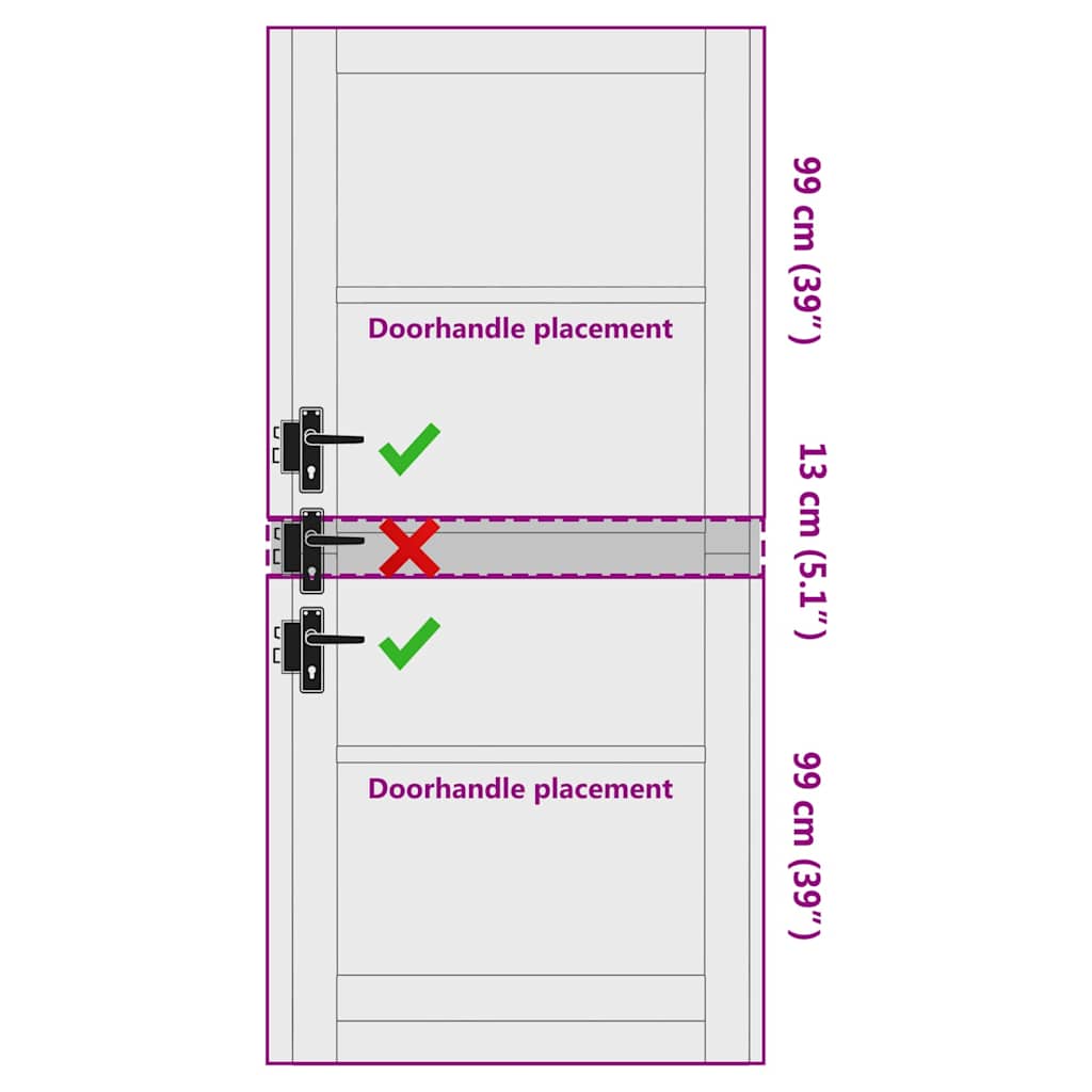 Porta Interna ORKDAL Marrone 93 x 211 cm | homemem39