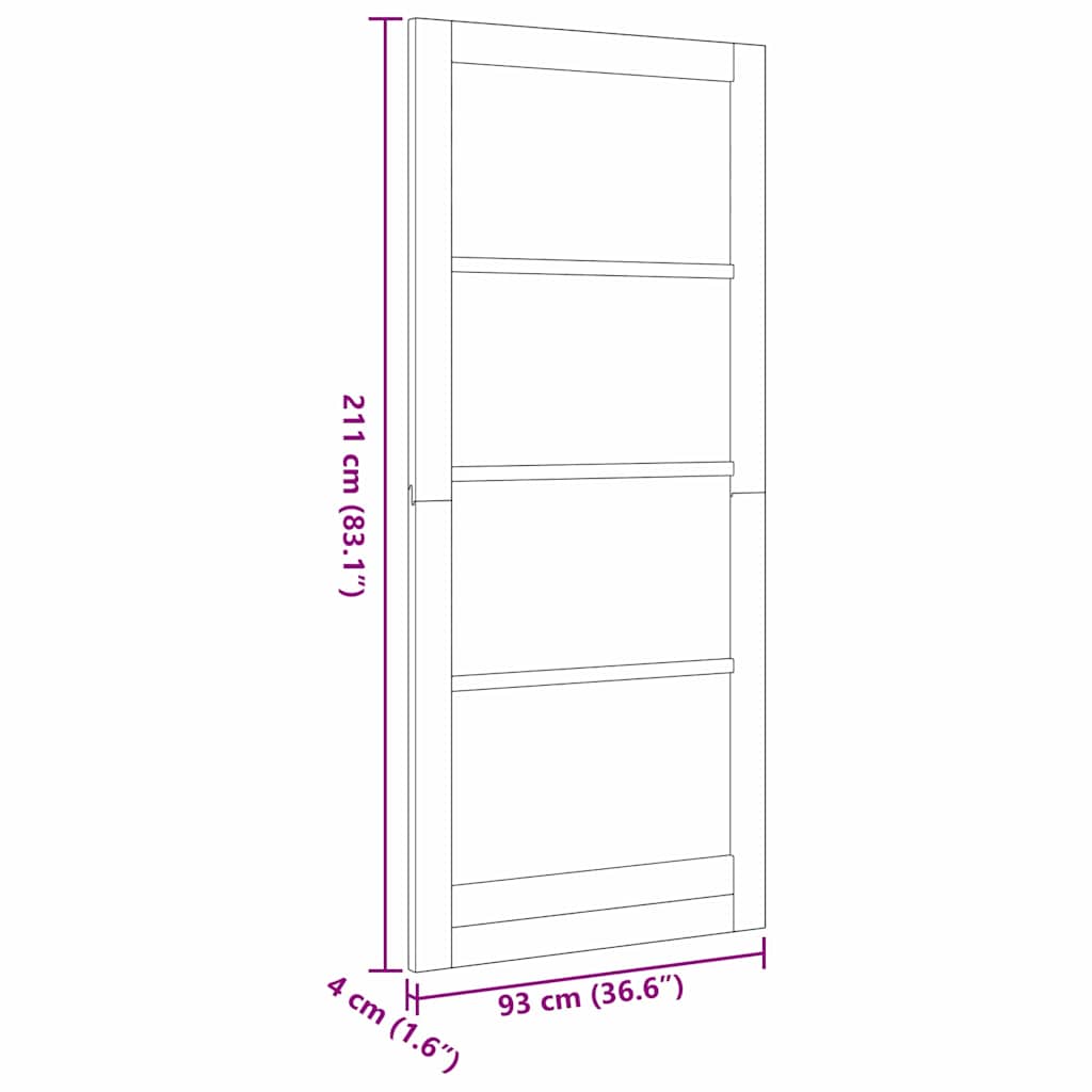 Porta Interna ORKDAL Marrone 93 x 211 cm | homemem39