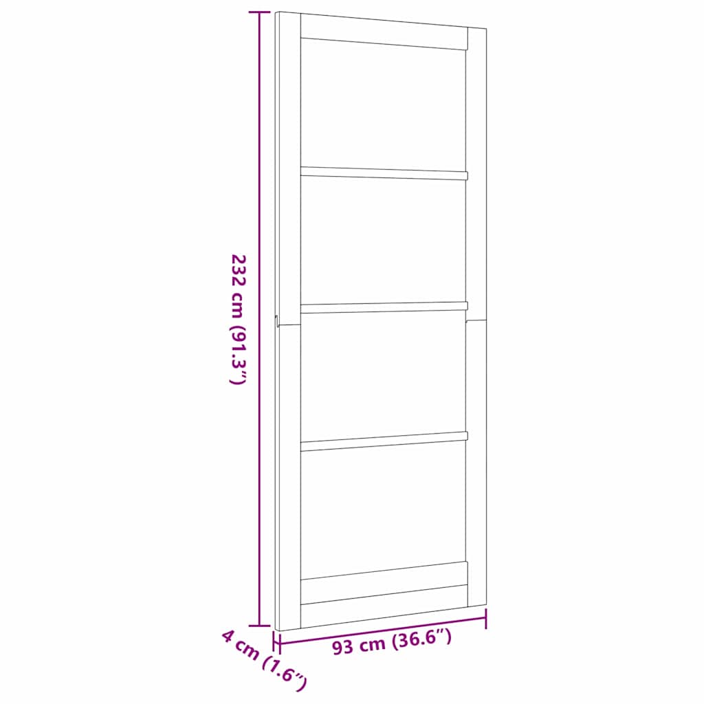 Porta Interna ORKDAL Marrone 93 x 232 cm | homemem39