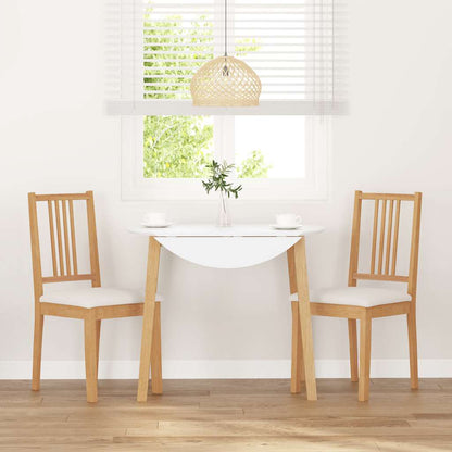 Sedie da Pranzo con Cuscini 2 pz Naturale Legno Massello Hevea | homemem39