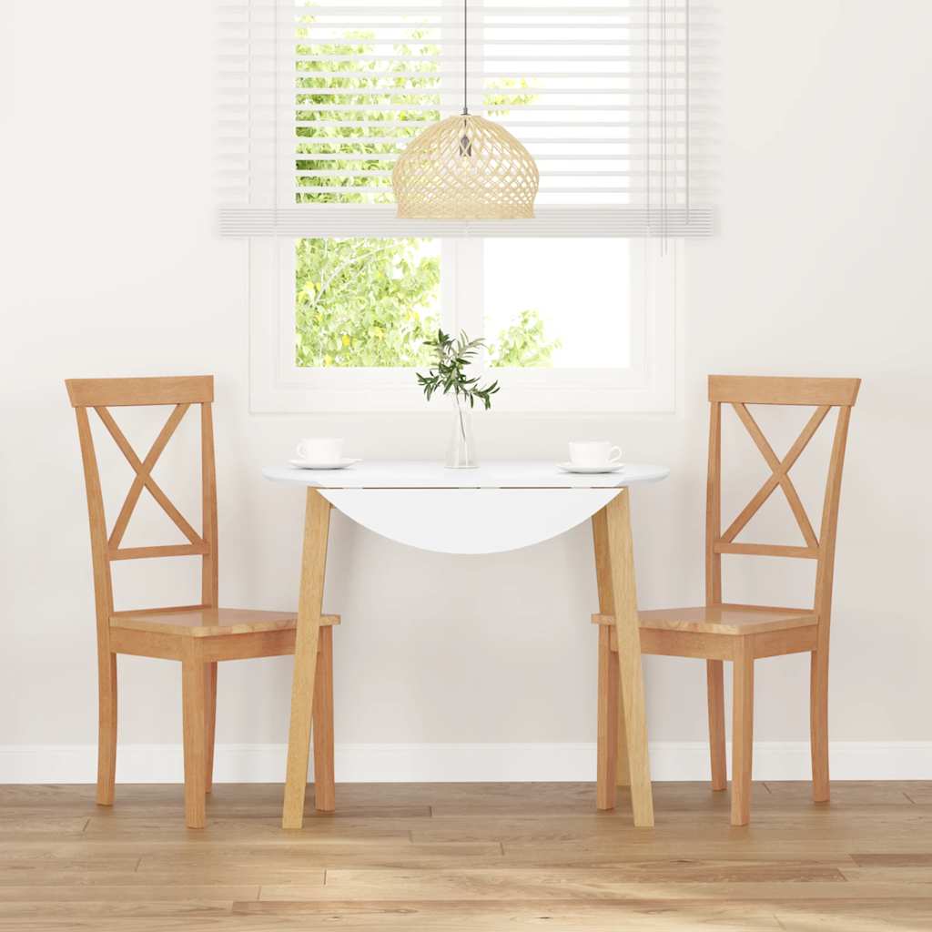 Sedie da Pranzo 2 pz in Legno Massello di Hevea | homemem39