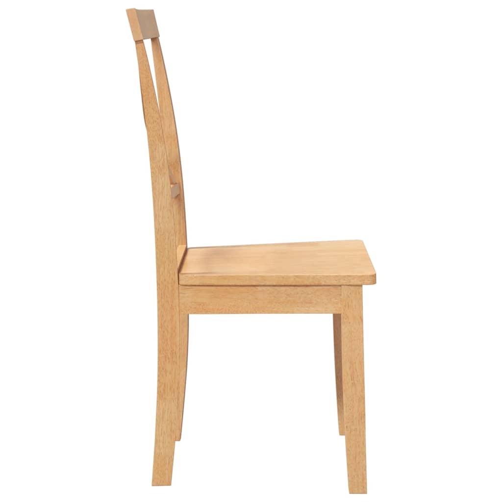 Sedie da Pranzo 2 pz in Legno Massello di Hevea | homemem39