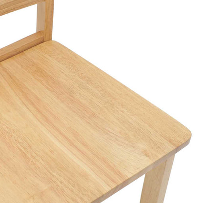 Sedie da Pranzo 2 pz in Legno Massello di Hevea | homemem39