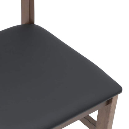 Sedie da Pranzo con Cuscini 2pz Marrone Legno Massello di Hevea | homemem39